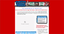 Desktop Screenshot of magictrickvideos.com